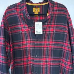 Stapleford Men’s Red Flannel Long Sleeve Shirt